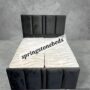 Charcoal Dual Panel Ottoman Bed